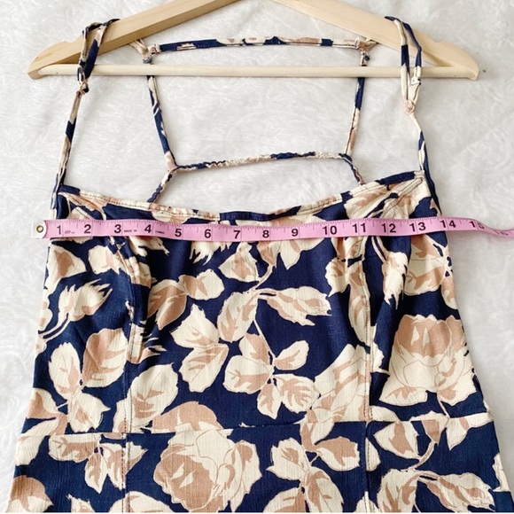 NWT Free People Floral Mini Dress with Cut Out Dress - Picture 7 of 13
